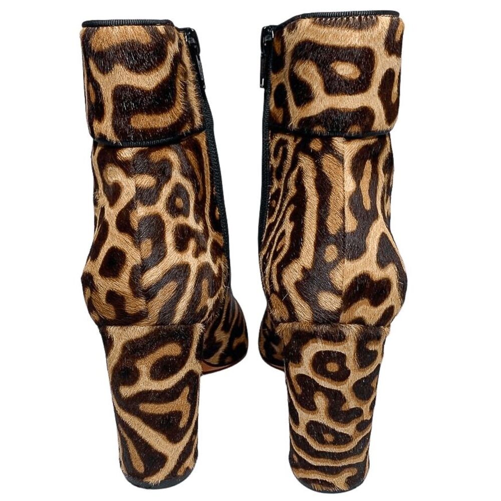 Christian Louboutin Moulamax 85 Pony Hair Heeled Ankle Booties EU 37.5 US 7.5 - Picture 7 of 11